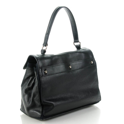 Saint Laurent Calfskin Canvas Medium Muse Two Black 3 of 7