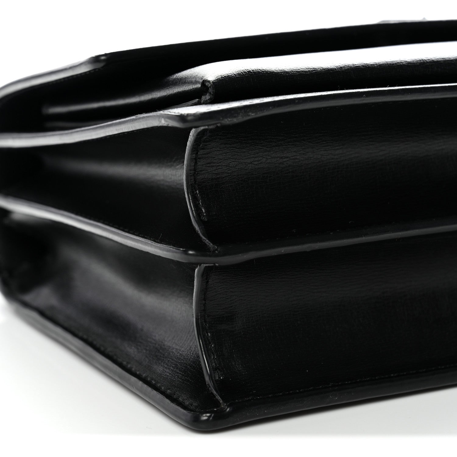 Saint Laurent Calfskin Medium Monogram Monochrome Sunset Black 10 of 15