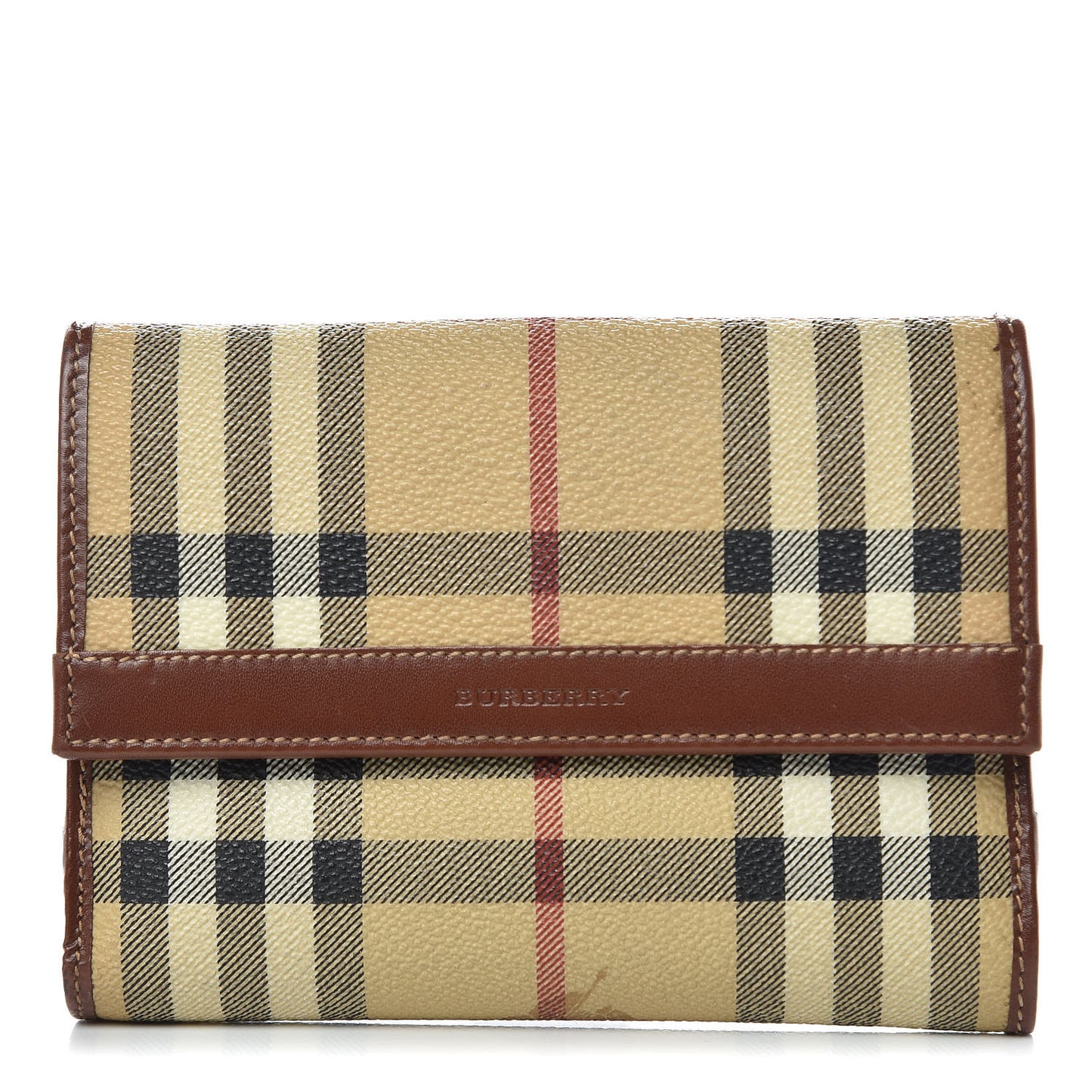 Haymarket Check Compact Wallet Brown