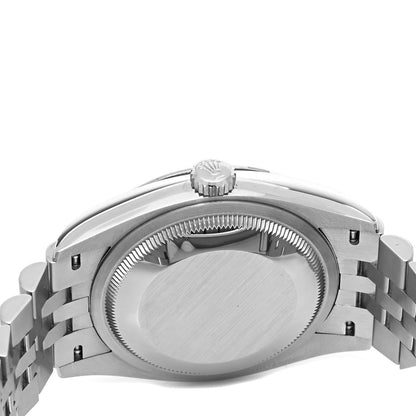 Rolex Stainless Steel 18K White Gold Diamond 36mm Oyster Perpetual Datejust Watch Pink Jubilee 126234 4 of 5