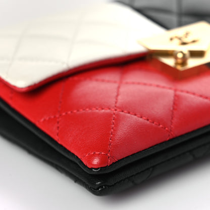 Chanel Lambskin Quilted Mini Yin Yang Flap Red White Blue Black 7 of 9