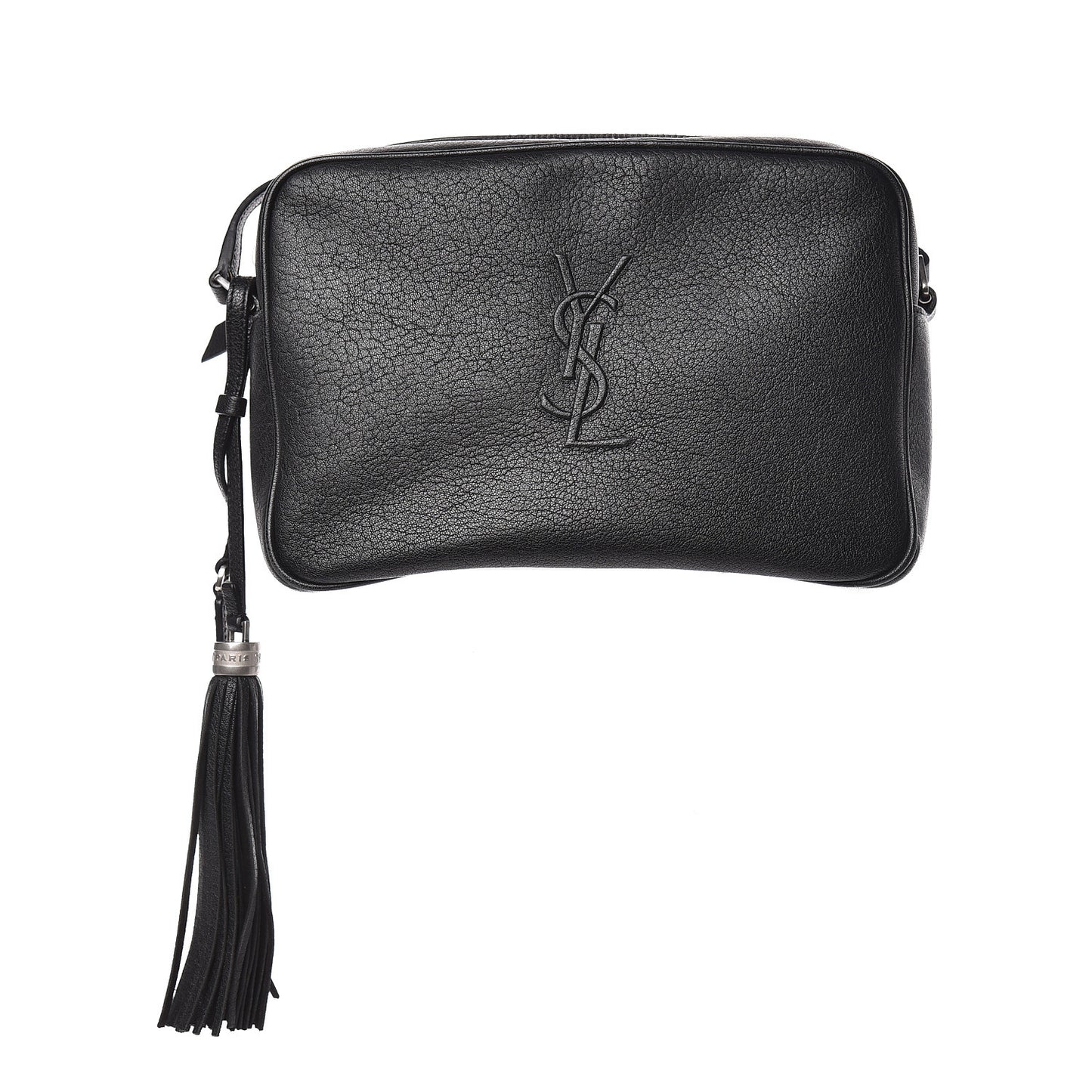 Lambskin Monogram Small Lou Camera Bag Black