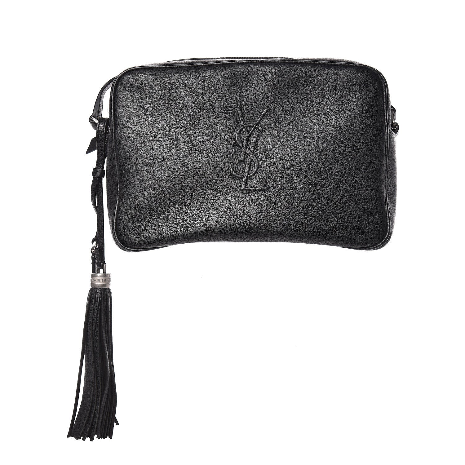 Saint Laurent Lambskin Monogram Small Lou Camera Bag Black 1 of 10