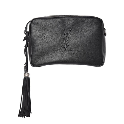 Saint Laurent Lambskin Monogram Small Lou Camera Bag Black 1 of 10