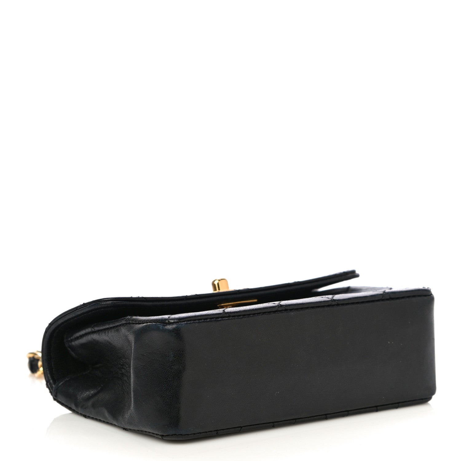 Chanel Lambskin Quilted Micro Mini Flap Bag Black 3 of 24
