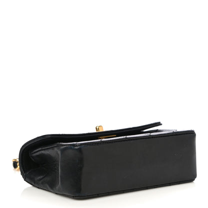 Chanel Lambskin Quilted Micro Mini Flap Bag Black 3 of 24
