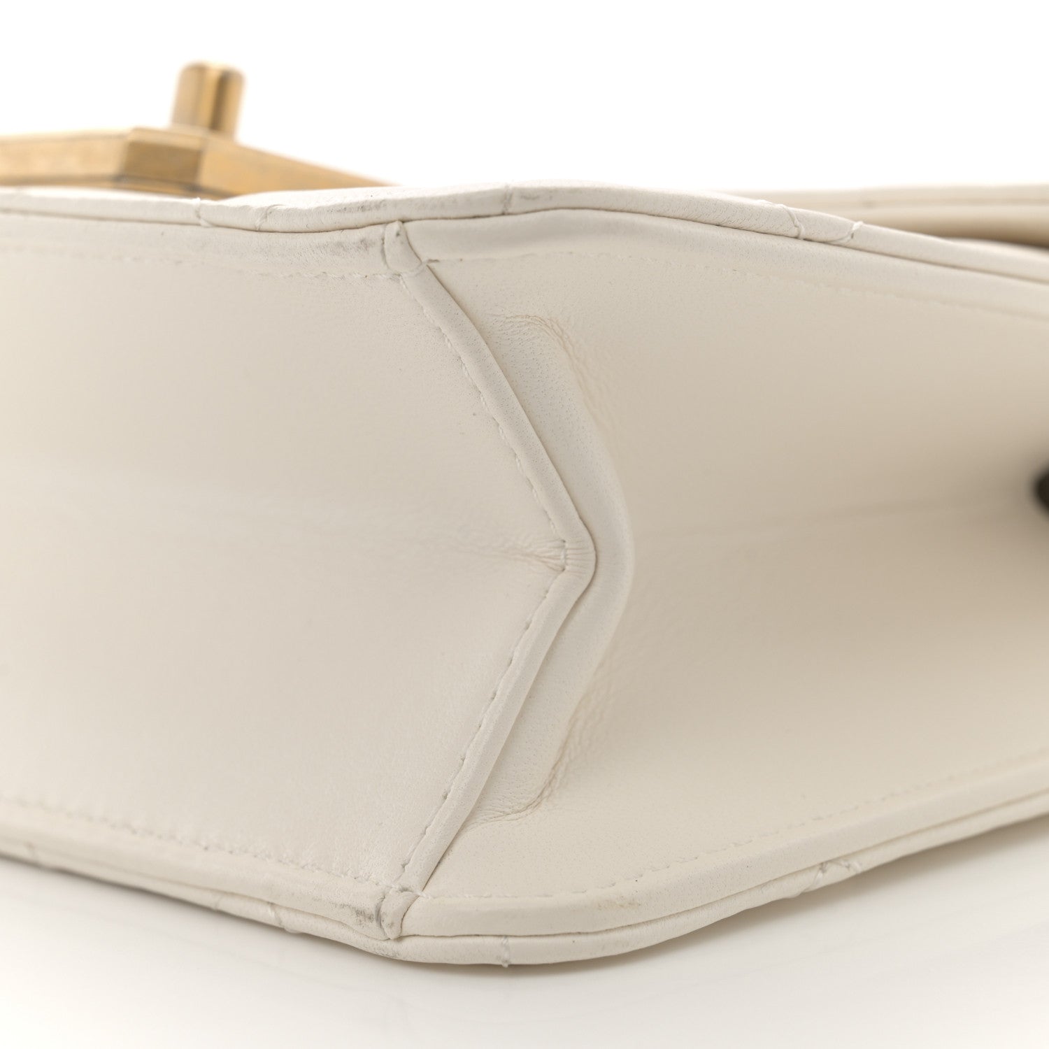 Chanel Calfskin Strass Quilted Flap White 10 of 14