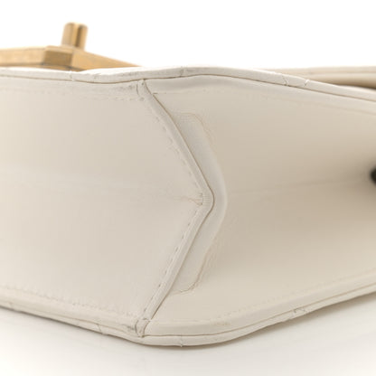 Chanel Calfskin Strass Quilted Flap White 10 of 14