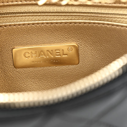 Chanel Lambskin Quilted All About Chains Hobo Black 6 of 10