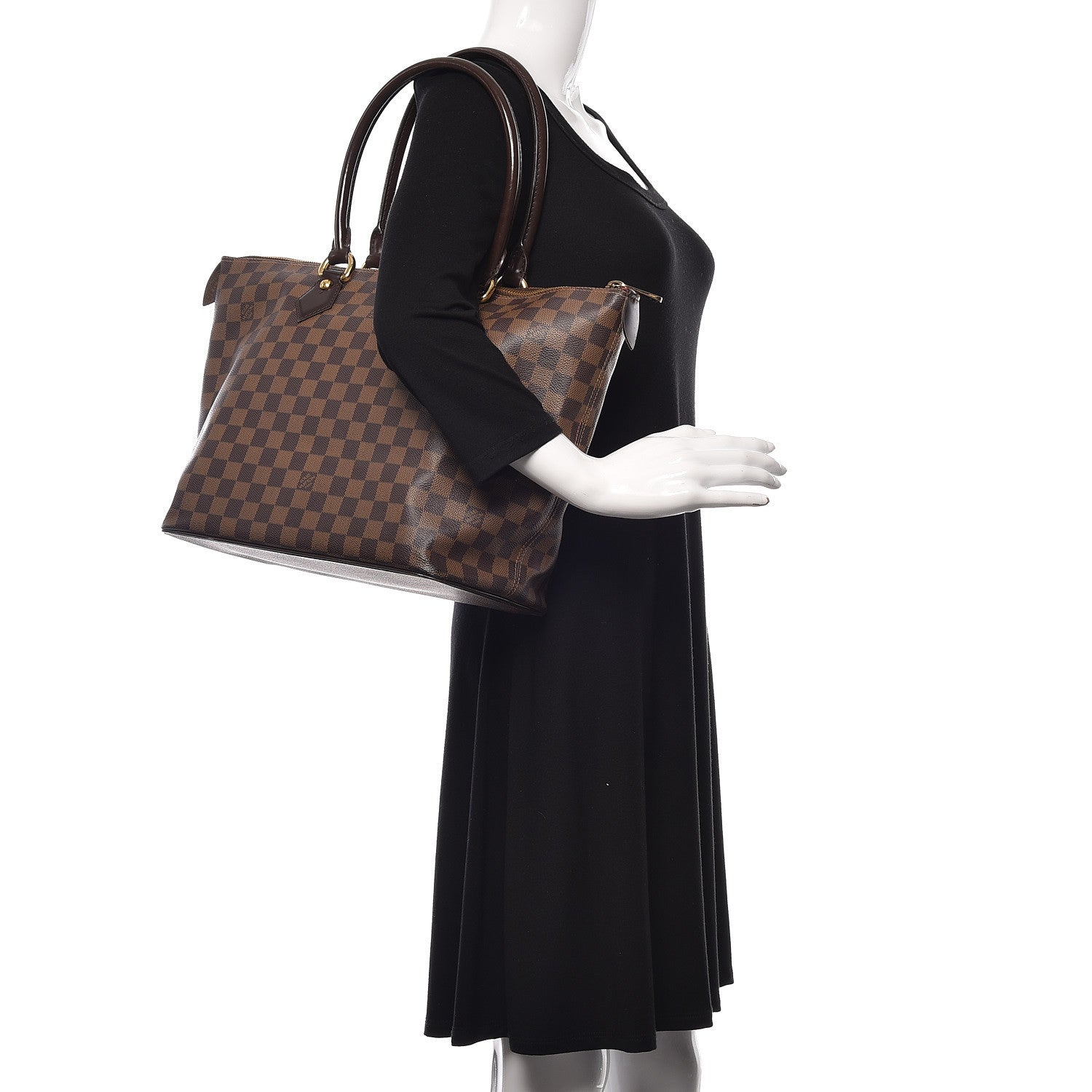 Louis Vuitton Damier Ebene Saleya MM 2 of 18