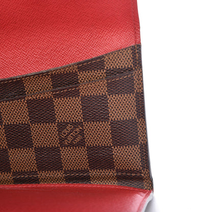 Louis Vuitton Damier Ebene Josephine Wallet Red 11 of 13