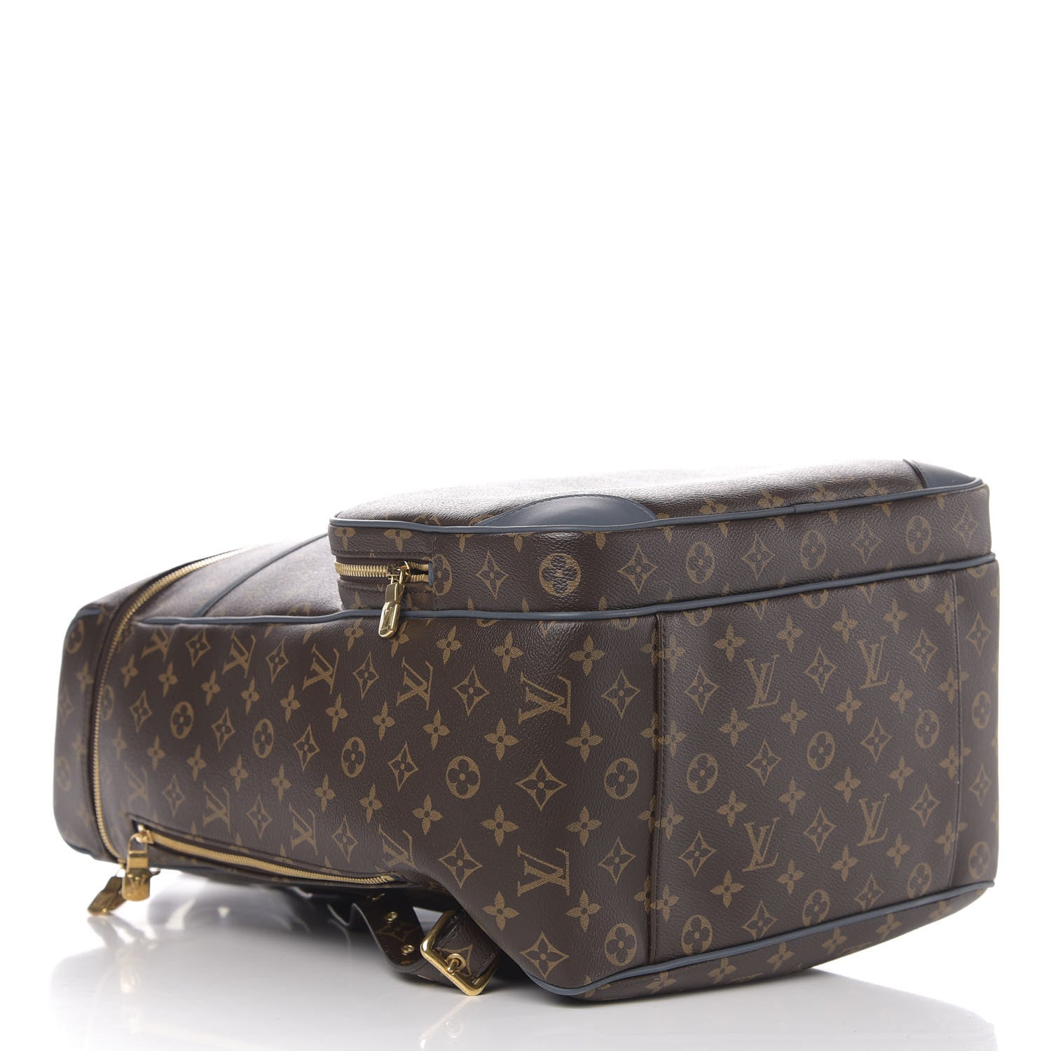 Louis Vuitton Monogram Cuir Slate Backpack Blue 3 of 9
