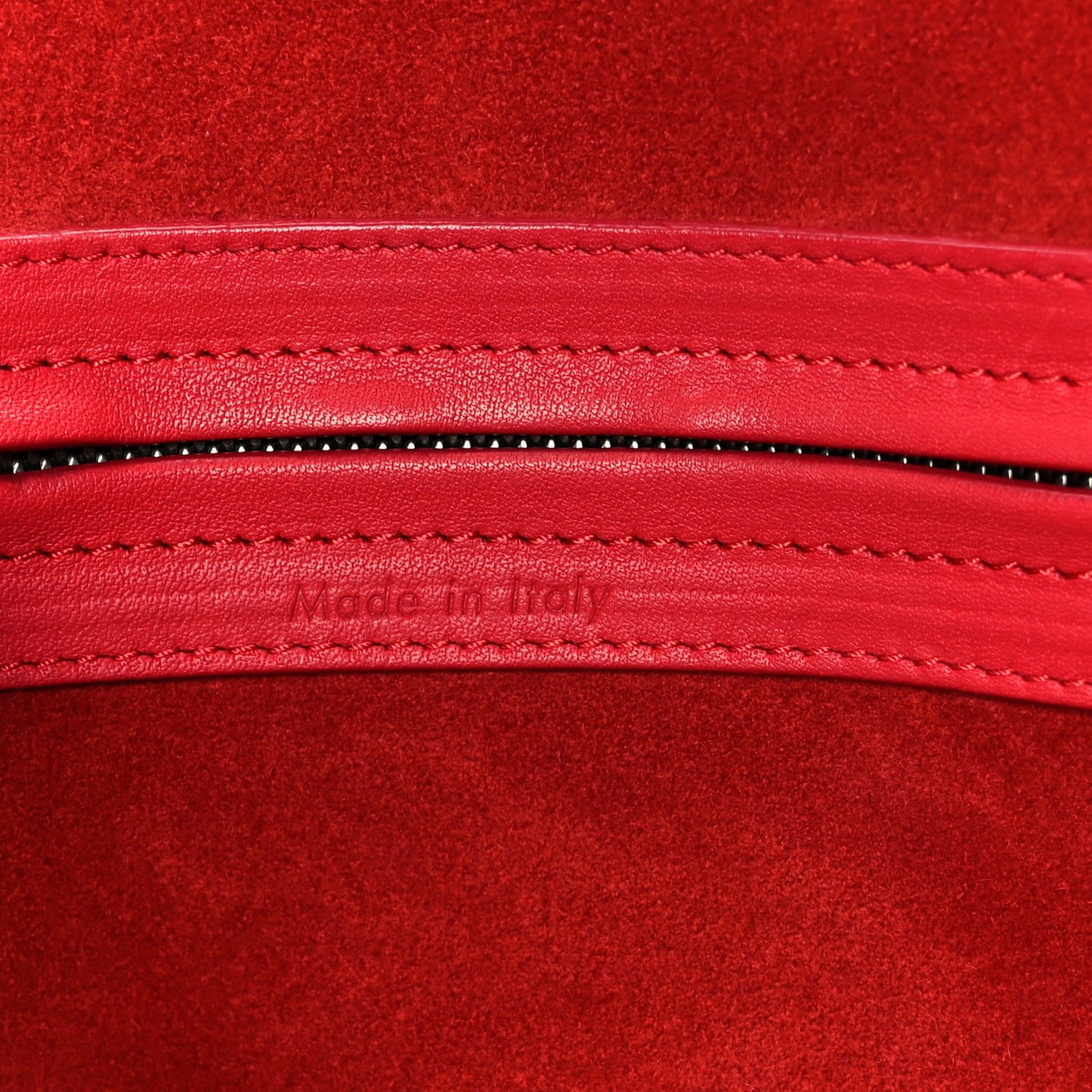 Supple Calfskin Medium Phantom Luggage Vermillion