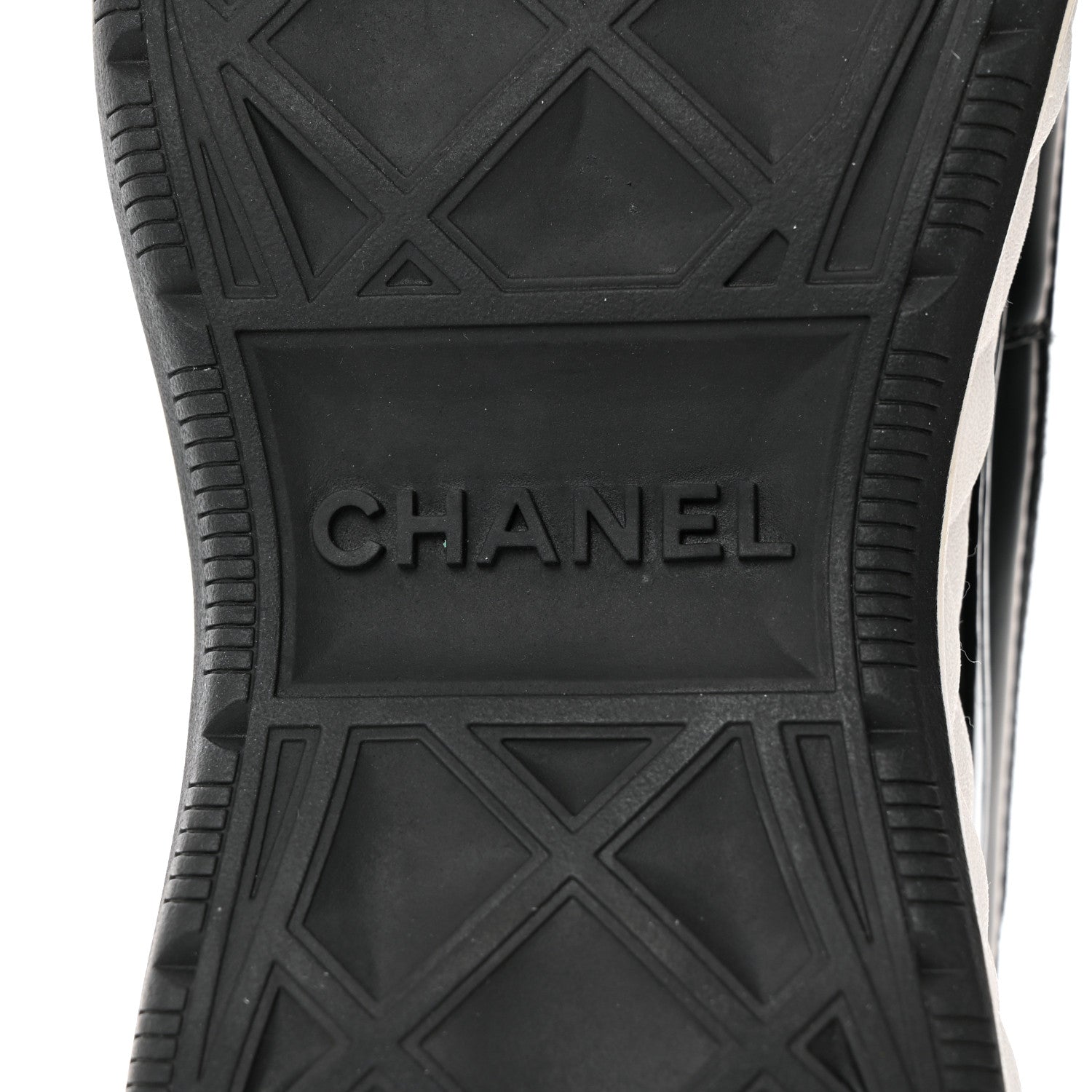 Chanel Velvet Calfskin Mixed Fibers CC Sneakers 38 Black 8 of 9