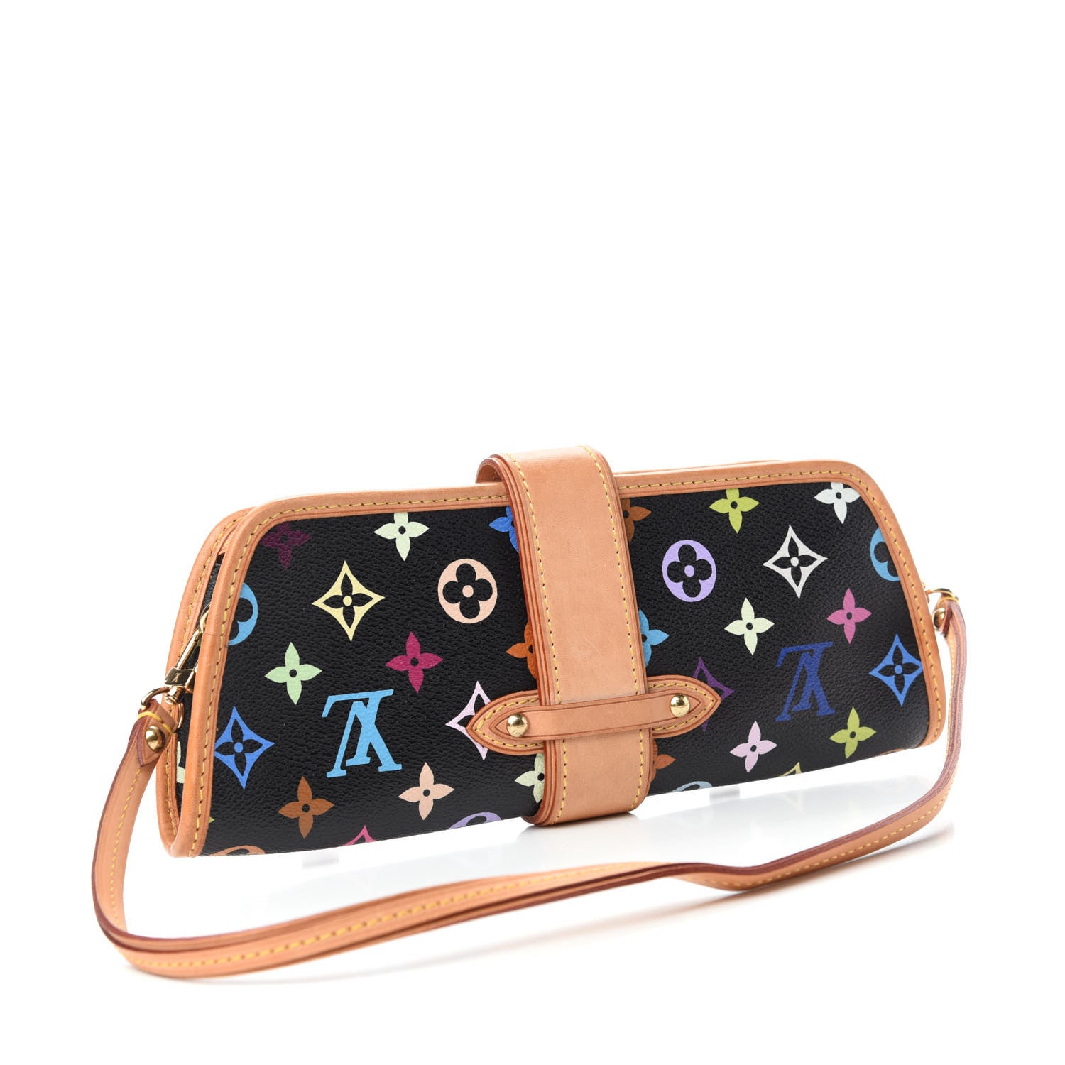 Louis Vuitton Monogram Multicolor Shirley Black 3 of 9