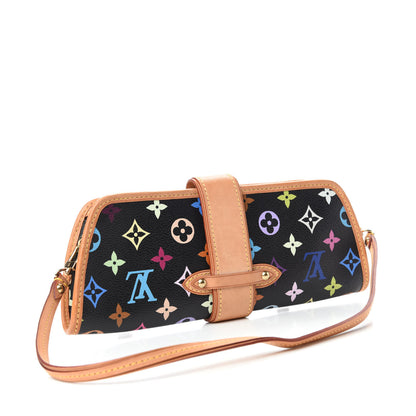 Louis Vuitton Monogram Multicolor Shirley Black 3 of 9