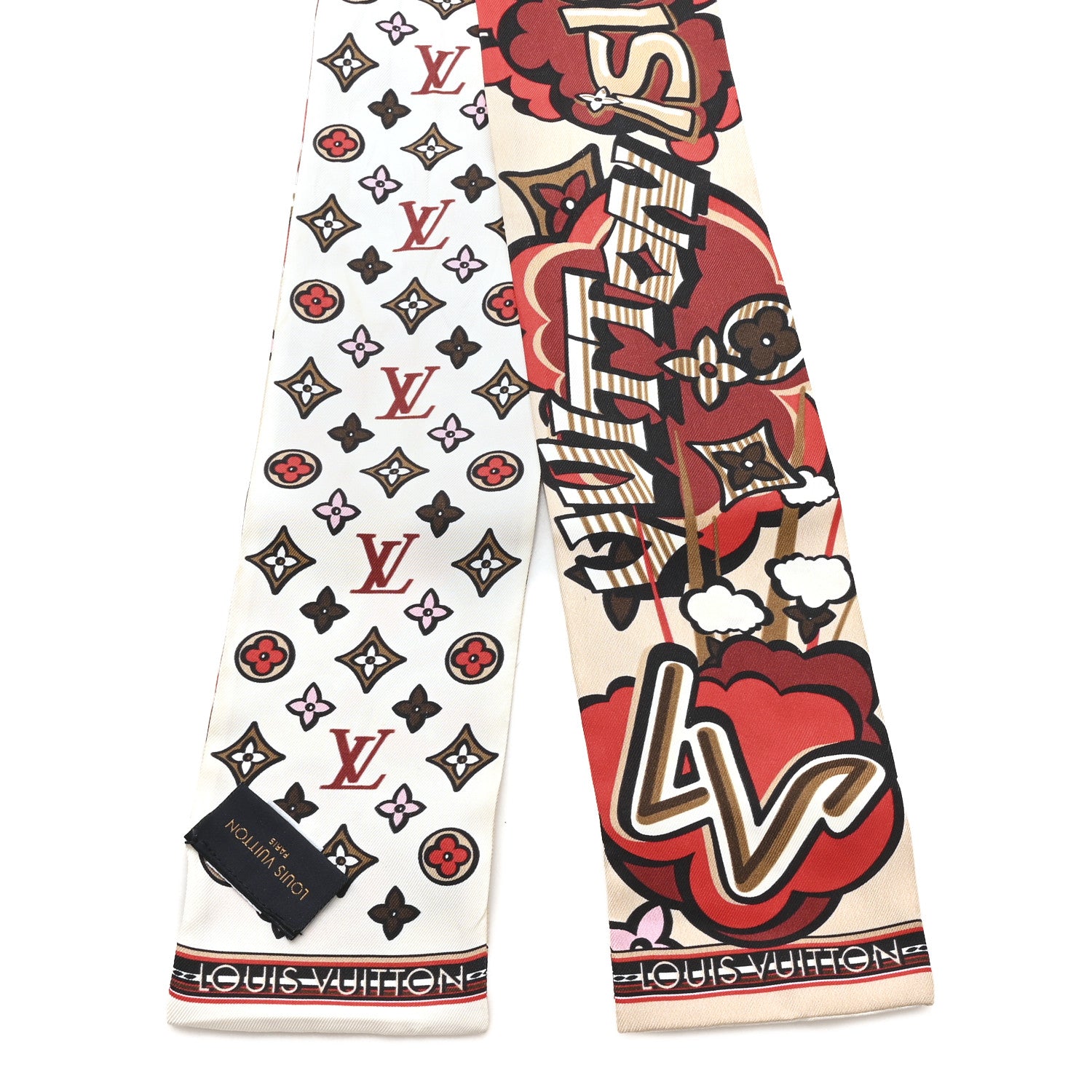 Louis Vuitton Silk Street Monogram Bandeau Beige 2 of 4