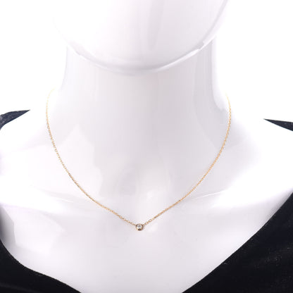 Cartier 18K Yellow Gold Diamond SM D'Amour Pendant Necklace 2 of 4