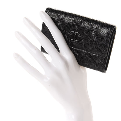 Chanel Caviar Quilted Incognito Flap Card Holder Black 2 of 9