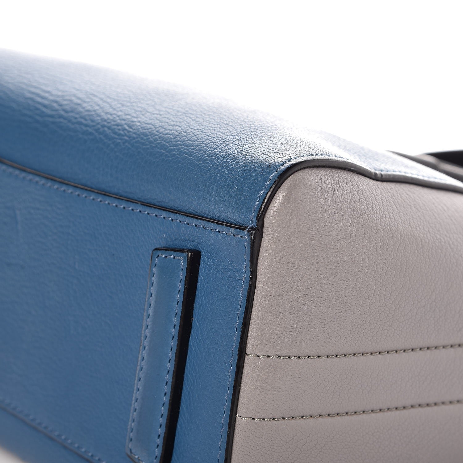 Givenchy Sugar Goatskin Mini Tri-Color Antigona Blue Grey Black 10 of 10
