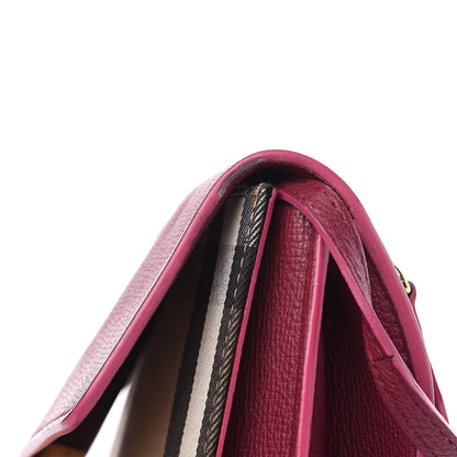 Burberry Derby Calfskin House Check Small Macken Crossbody Bag Berry Pink 14 of 14