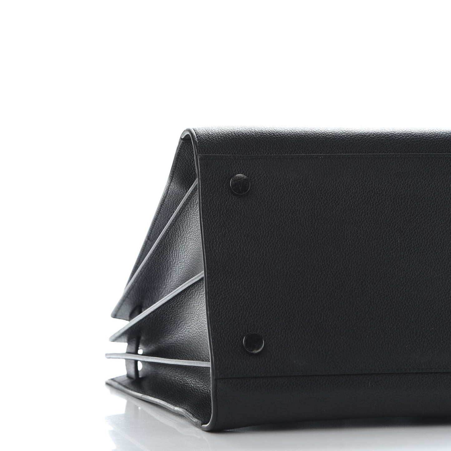 Grained Calfskin Large Sac De Jour Carryall Black