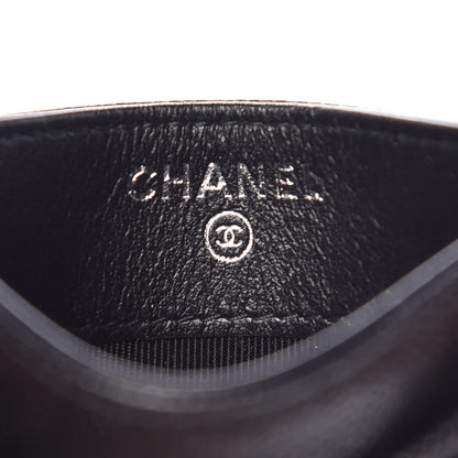 Chanel Iridescent Caviar Quilted Card Holder Black 6 of 9