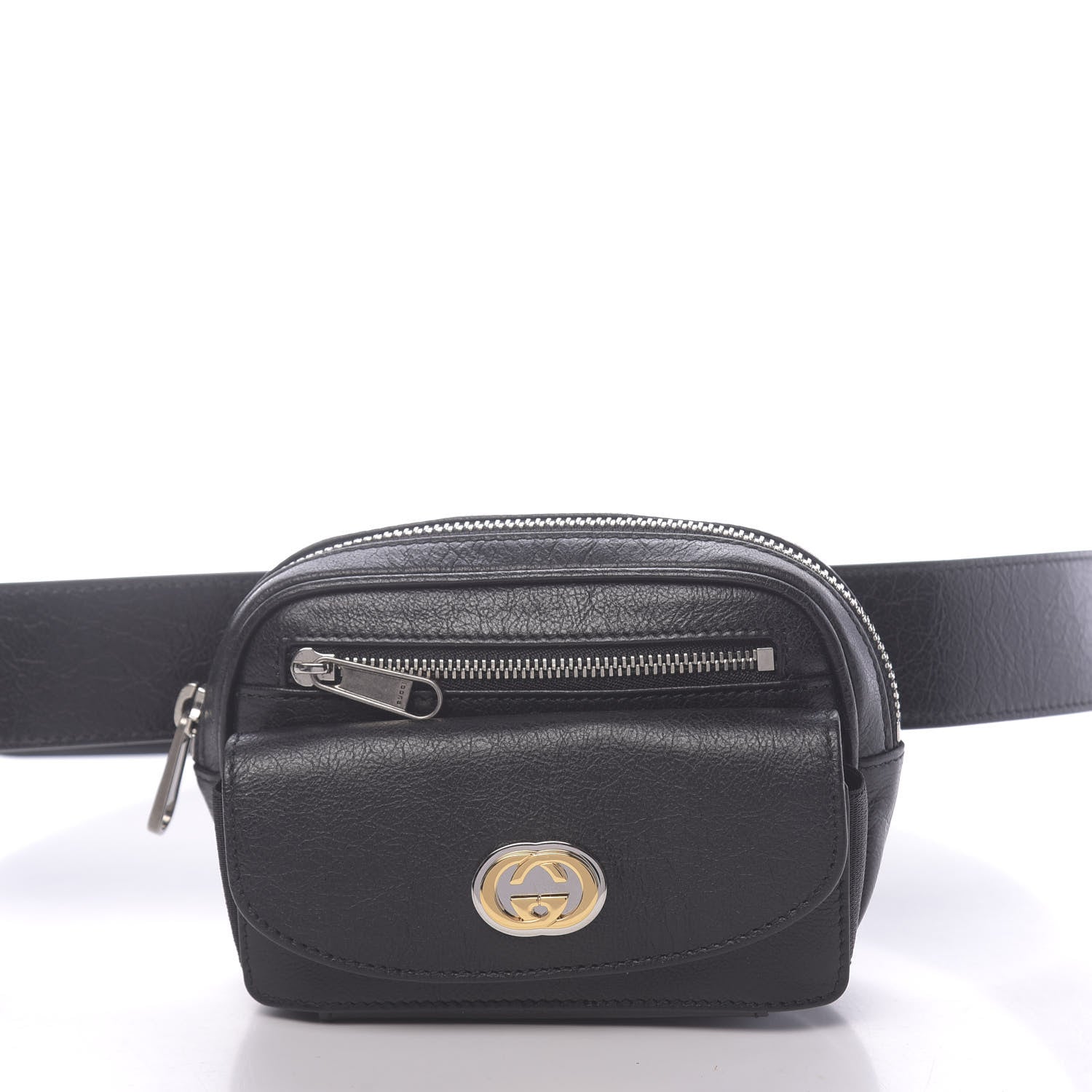 Gucci Fluffy Calfskin Mini Morpheus Belt Bag 90 36 Black 8 of 11
