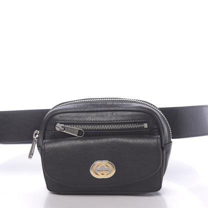 Gucci Fluffy Calfskin Mini Morpheus Belt Bag 90 36 Black 8 of 11