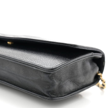Chanel Caviar Timeless CC Wallet on Chain WOC Black 11 of 12