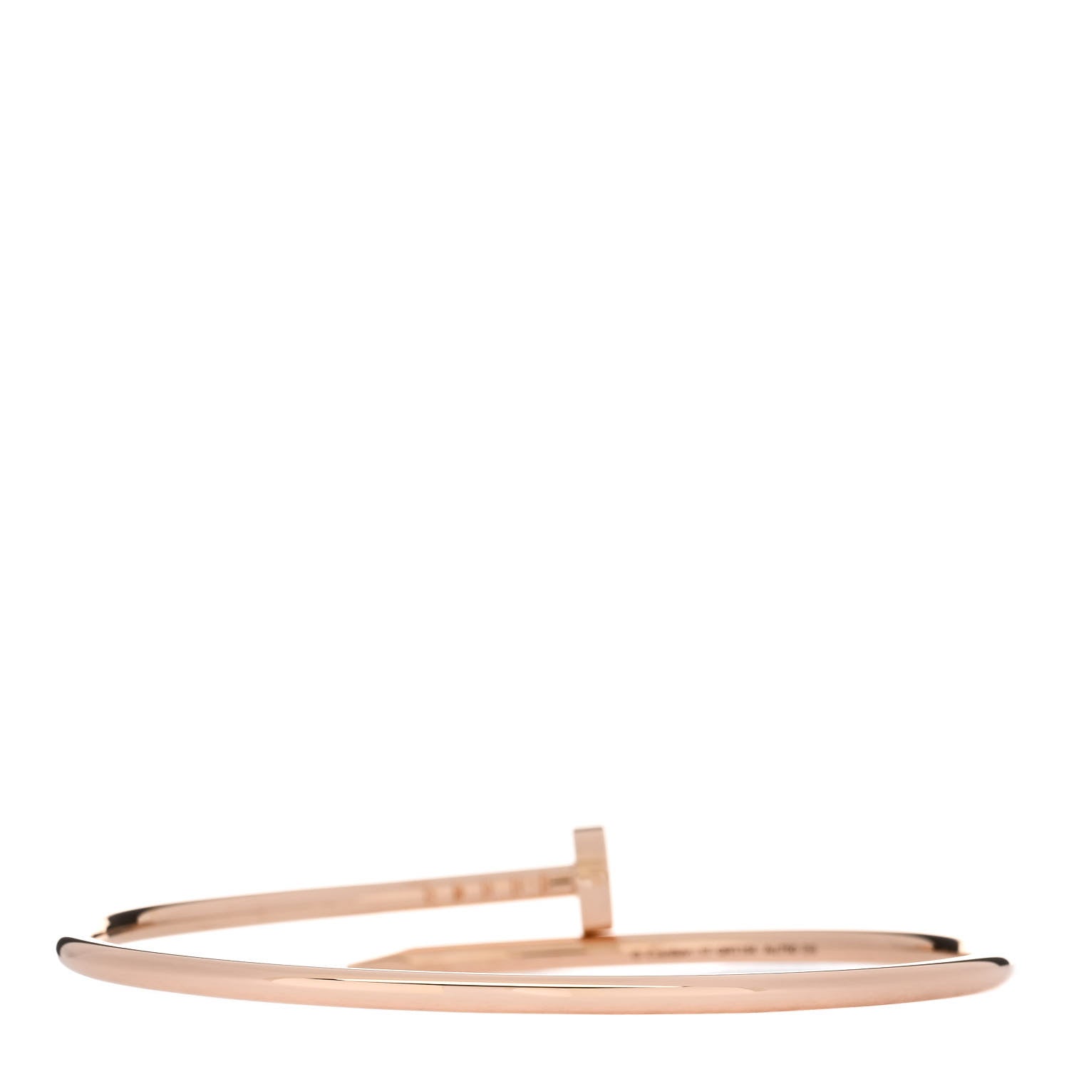 Cartier 18K Pink Gold Small Juste Un Clou Bracelet 17 2 of 3