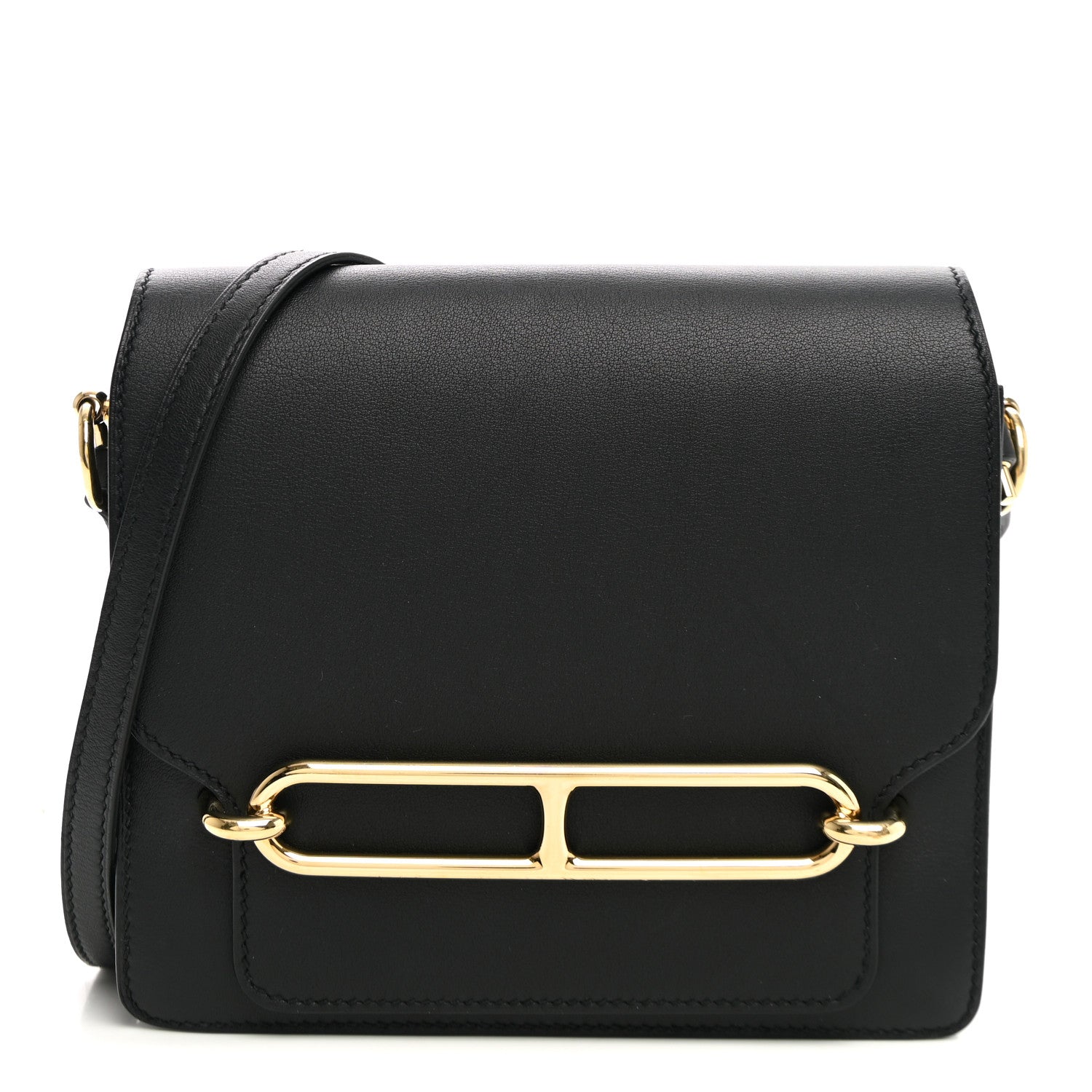 Hermes Swift Mini Sac Roulis Black 1 of 10