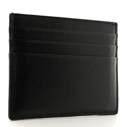 Celine Shiny Calfskin Triomphe Card Holder Black 3 of 7
