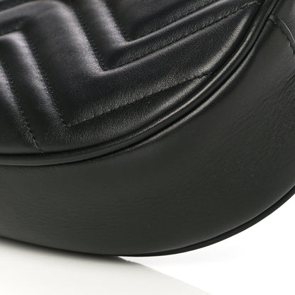 Gucci Calfskin Matelasse GG Marmont Belt Bag 75 30 Black 9 of 14