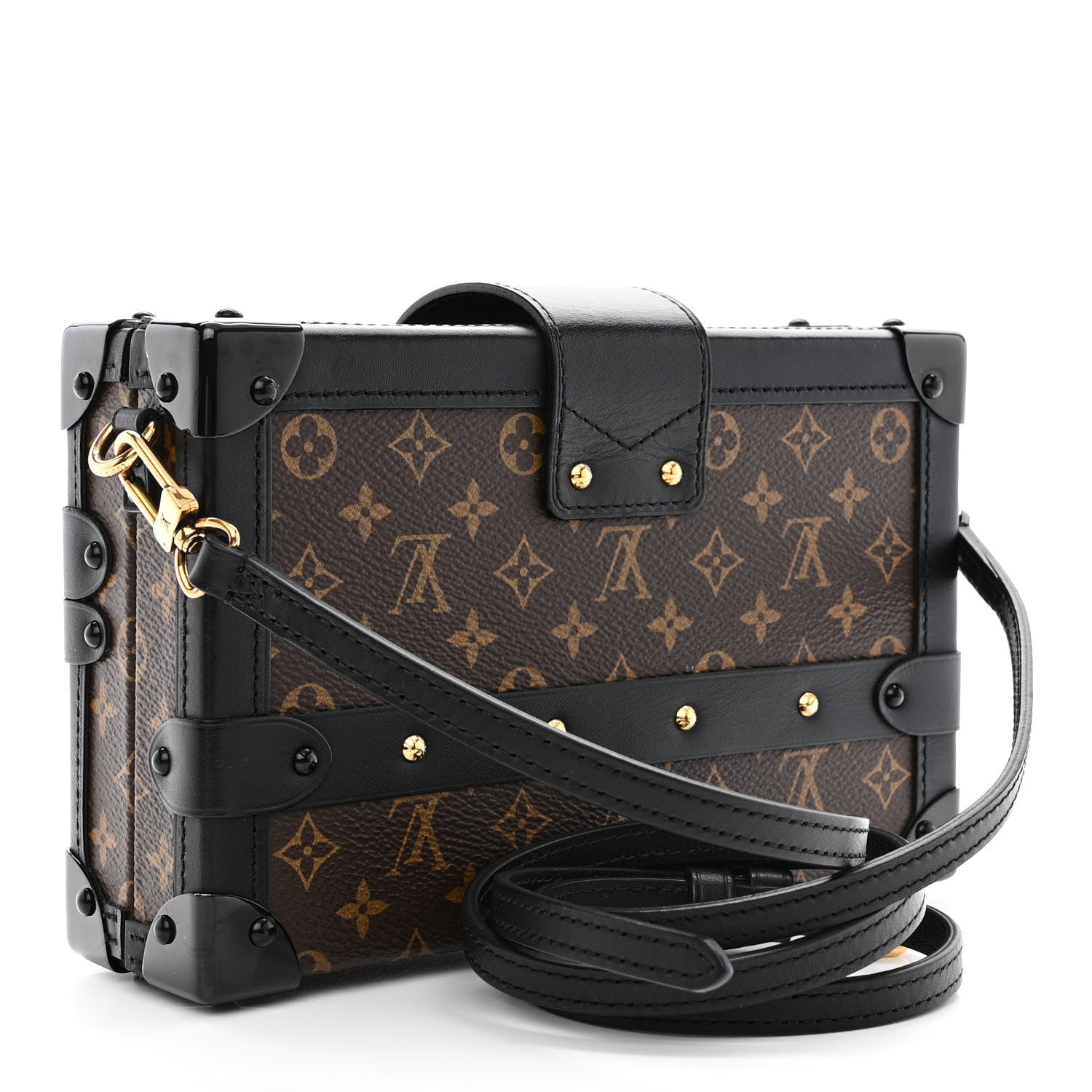 Louis Vuitton Monogram Petite Malle Black 3 of 11