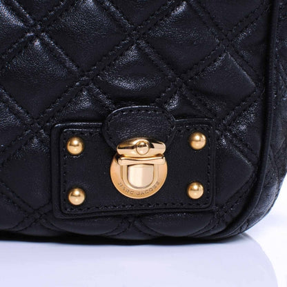 Marc Jacobs Leather Quilted Iris Hobo Black 6 of 9