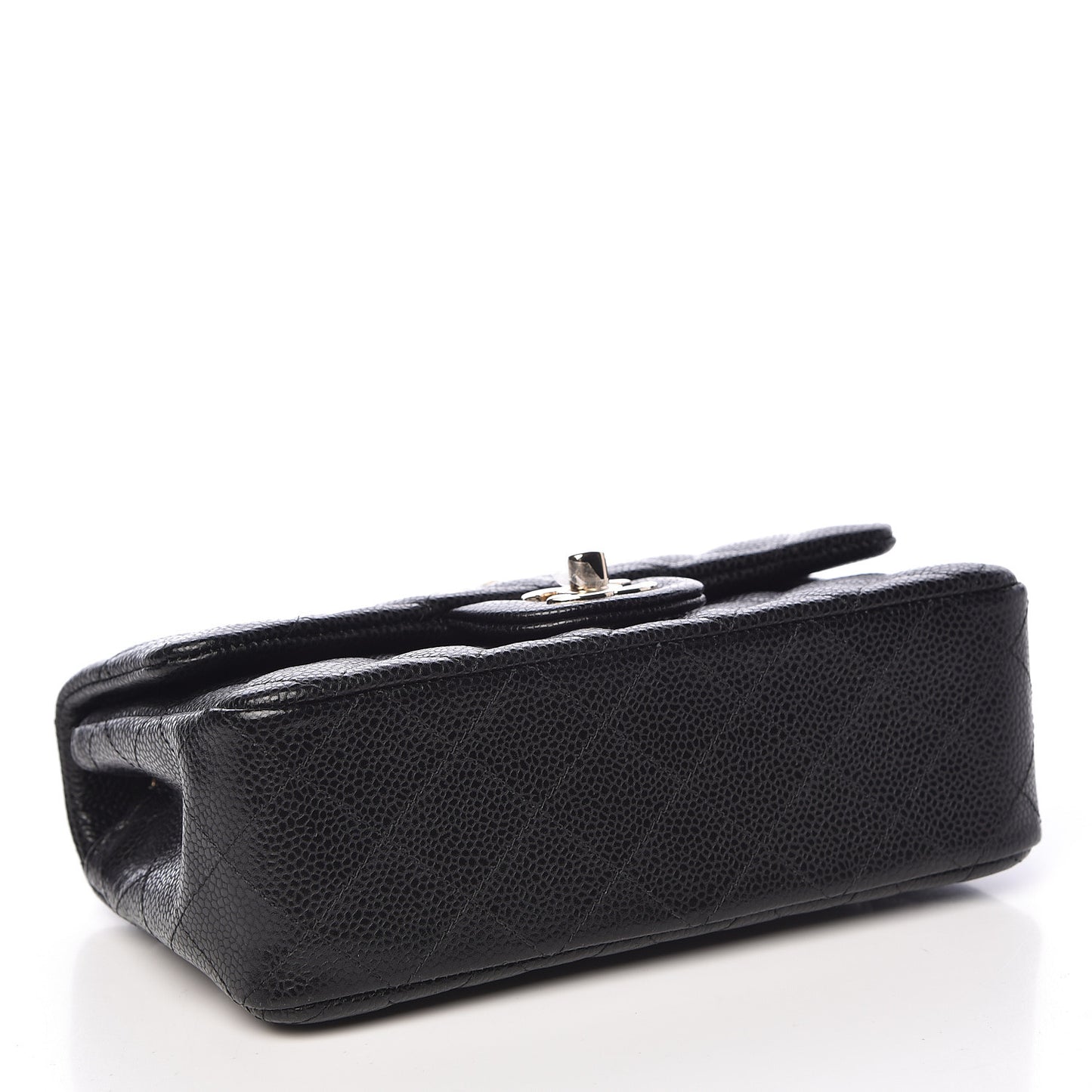 Caviar Quilted Mini Rectangular Flap Black