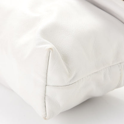 Gucci Calfskin Bamboo Croisette Clutch White 13 of 17