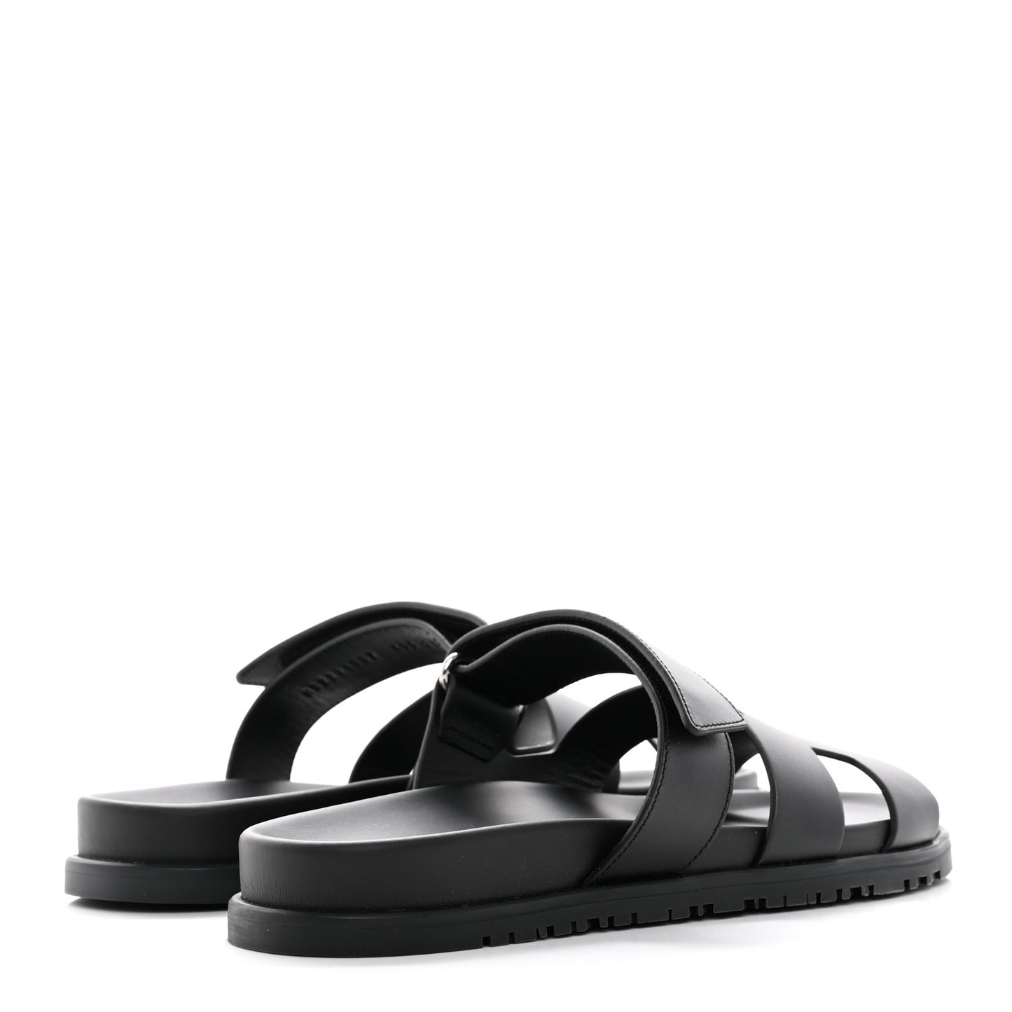 Calfskin Womens Chypre Sandals 40.5 Black