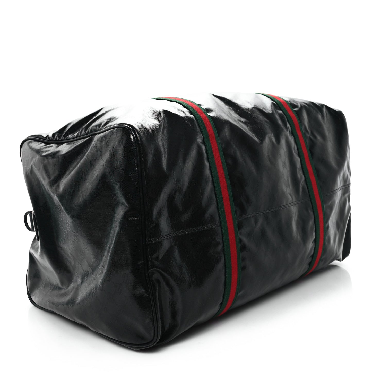 Crystal Monogram Web Large Duffle Bag Black