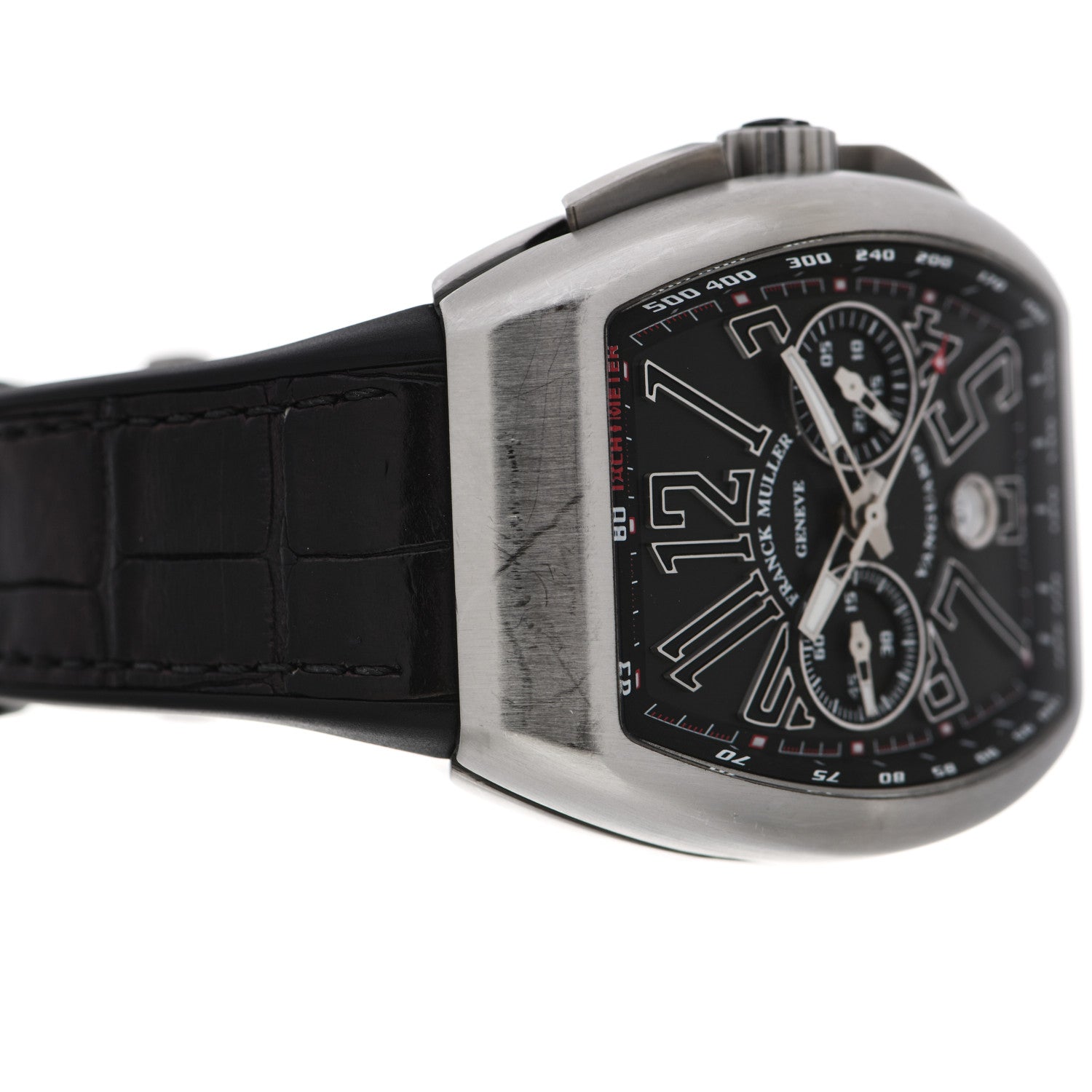 Franck Muller Stainless Steel Alligator 45mm Vanguard Chronograph Automatic Watch Black V45CCDT 5 of 6