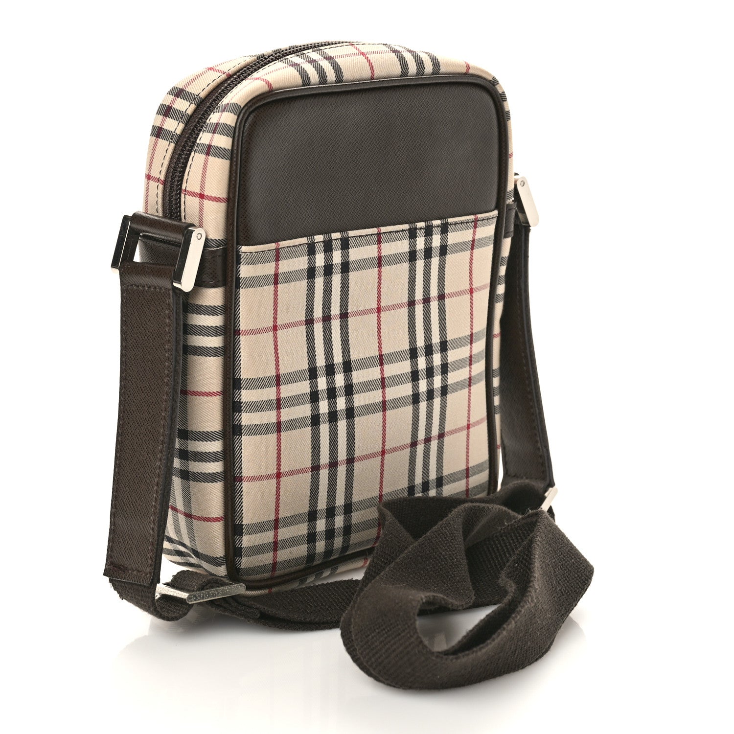 Burberry Vintage Check Small Messenger Dark Brown 3 of 8