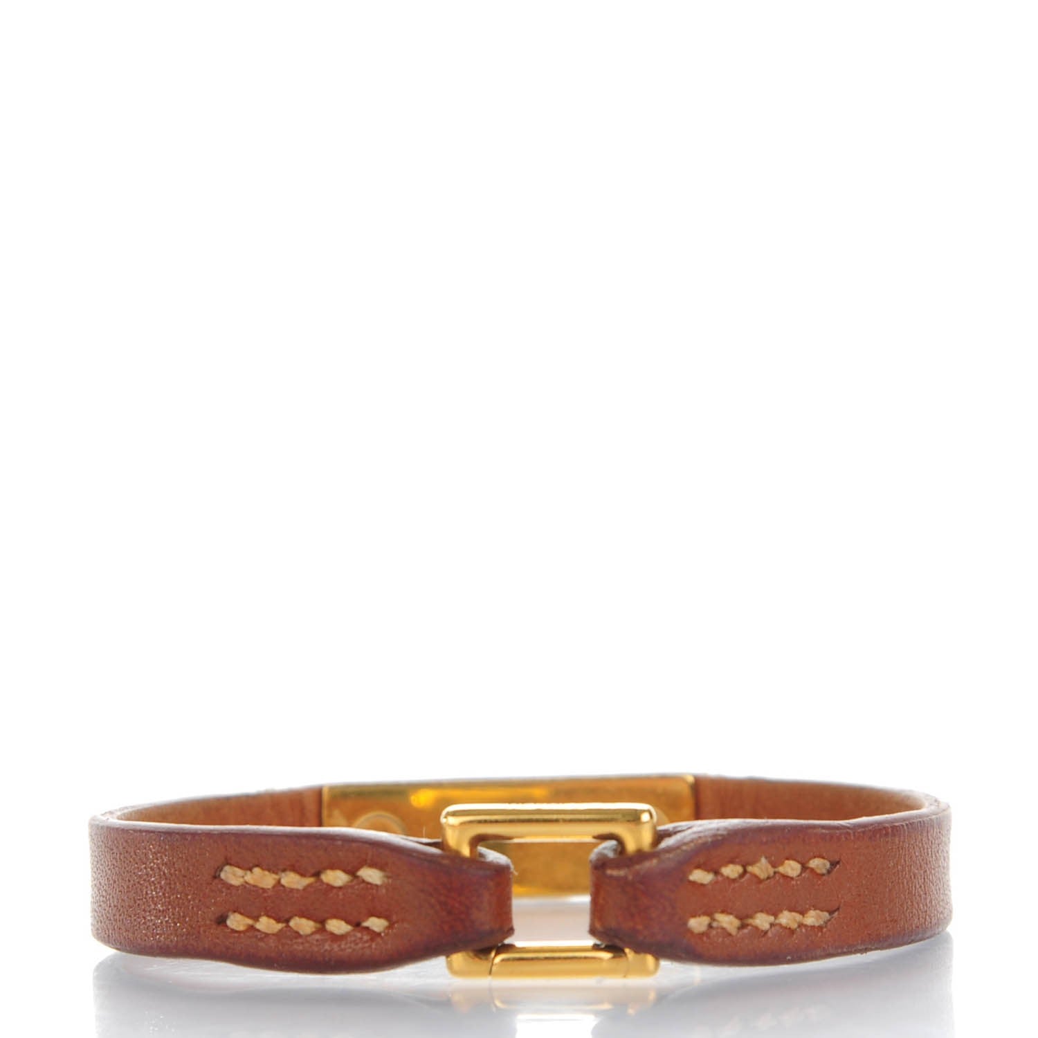 Hermes Barenia Micro Rivale Bracelet XS Fauve 3 of 7