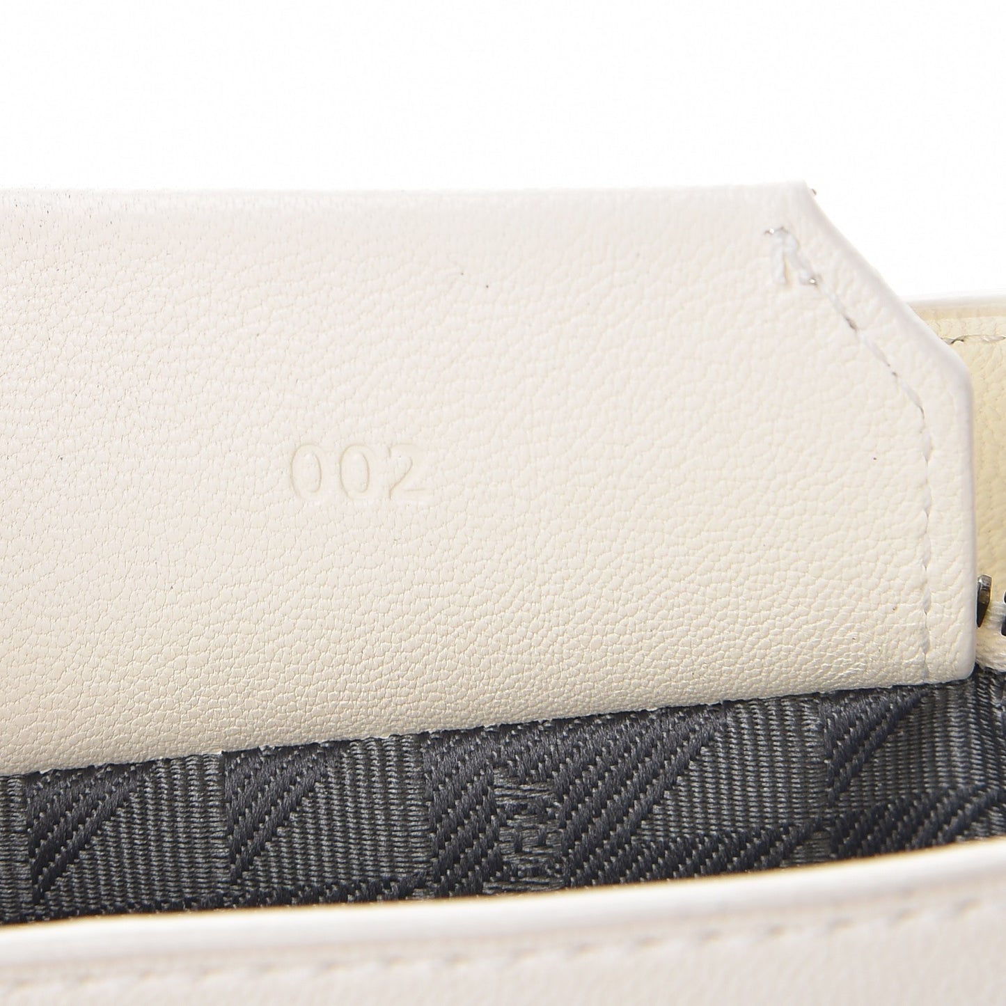 Lambskin Fringe PS1 Crossbody Pouch White