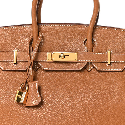 Hermes Togo Birkin 30 Gold 8 of 14