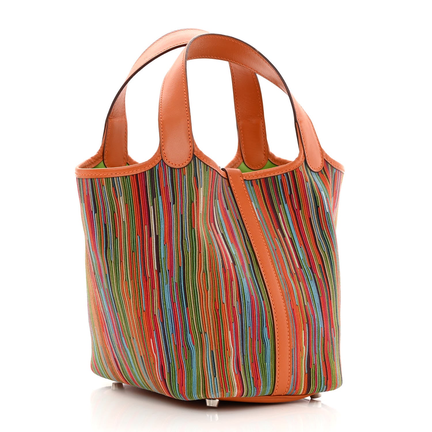 Hermes Box Vibrato Picotin 18 PM Potiron Vert Anis 3 of 14