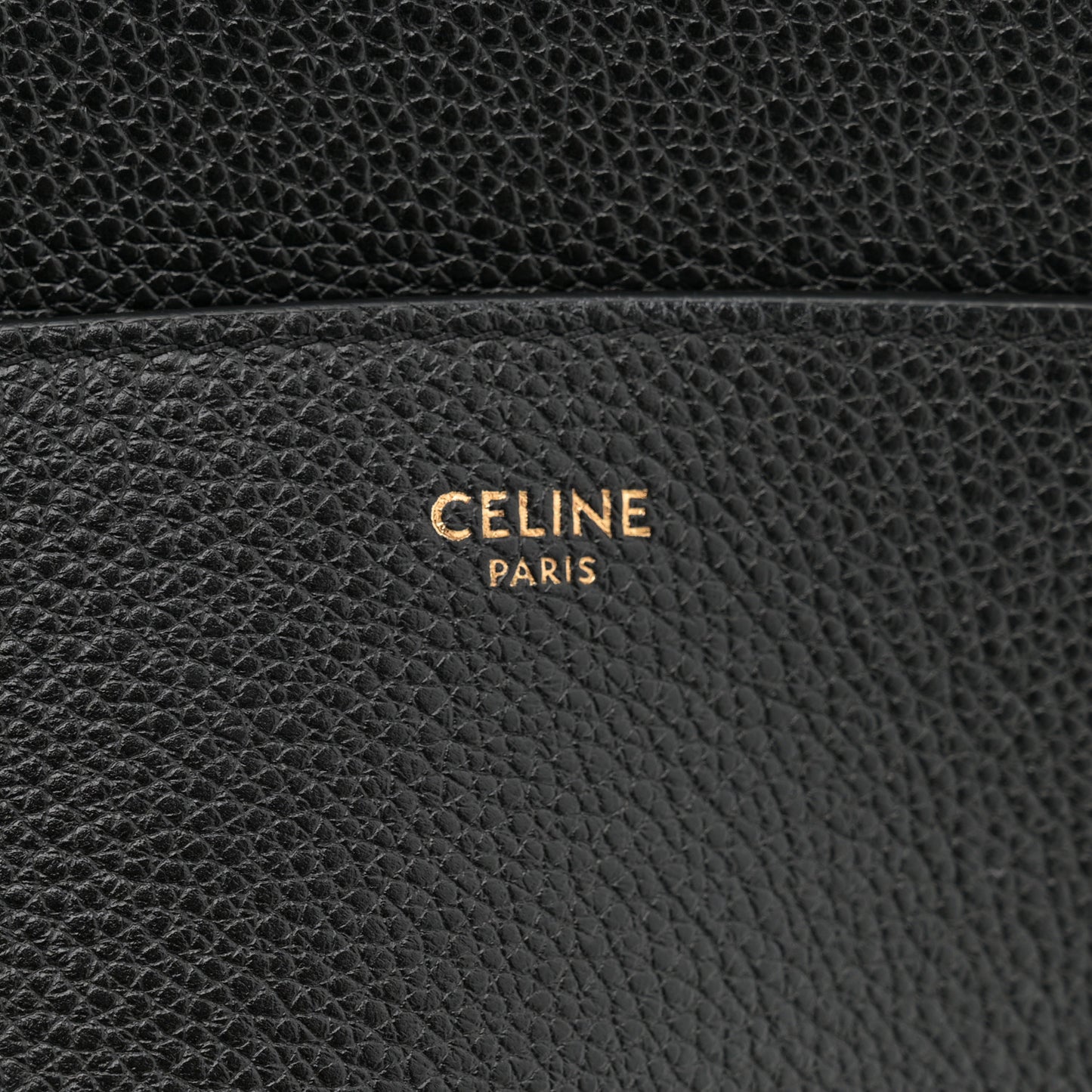 Soft Grained Calfskin Sangle Bucket Bag Black