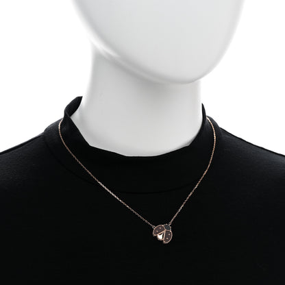 Van Cleef & Arpels 18K Rose Gold Carnelian Black Onyx Lucky Spring Open Wings Lady Bug Pendant Necklace 2 of 6