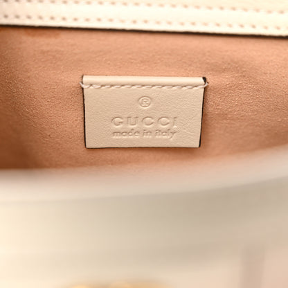 Gucci Wonka Grain Calfskin Mini Diana Tote Bag Mystic White Orange Fluo 6 of 11