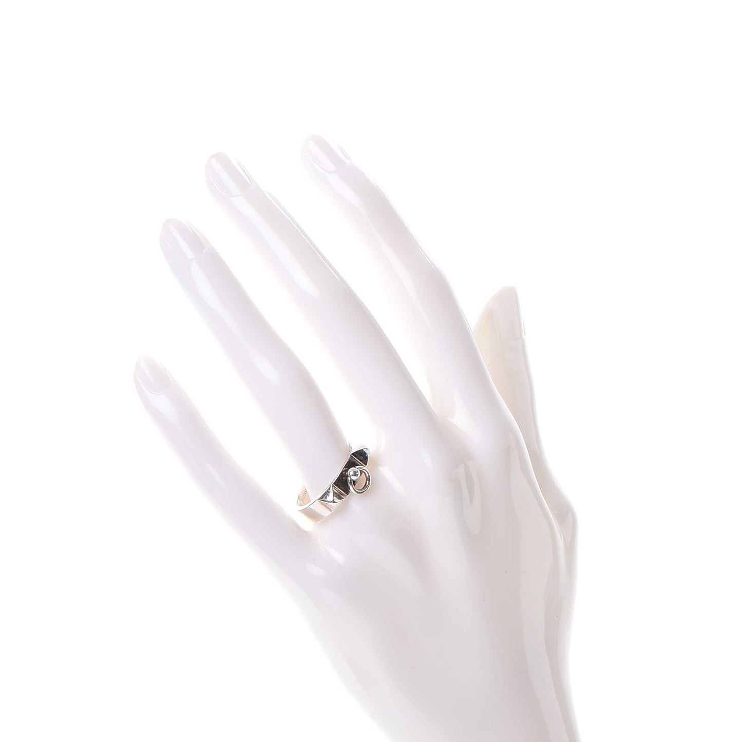 Sterling Silver Small Collier De Chien CDC Ring 58 8.25